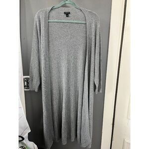 Torrid size 3 gray long Cardigan sweater
